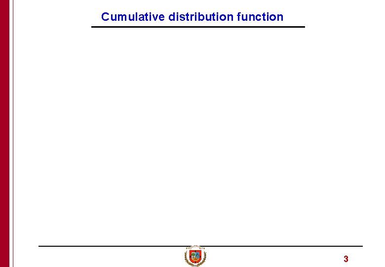 Cumulative distribution function 3 