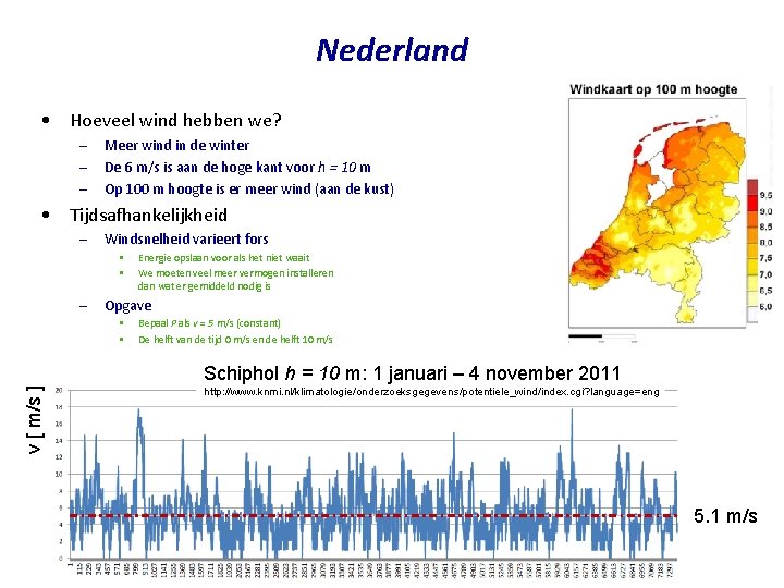 Nederland • Hoeveel wind hebben we? – – – Meer wind in de winter