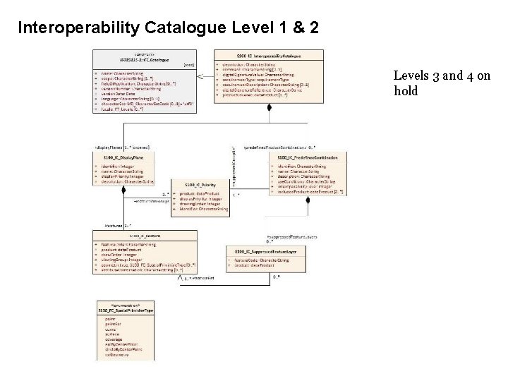 Interoperability Catalogue Level 1 & 2 Levels 3 and 4 on hold 