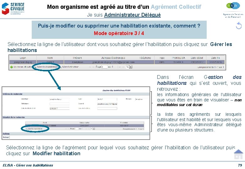 Mon organisme est agréé au titre d’un Agrément Collectif Je suis Administrateur Délégué Puis-je
