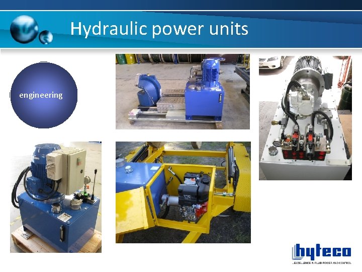 Hydraulic power units engineering 75 k. W In-Feeder HPU 