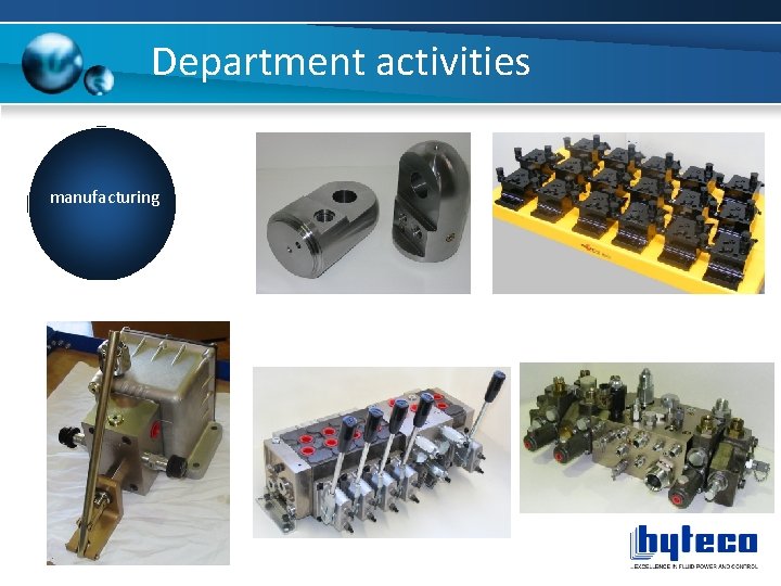 Department activities manufacturing 