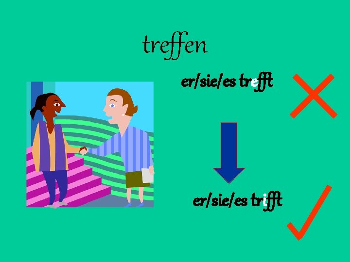 treffen er/sie/es trefft er/sie/es trifft 