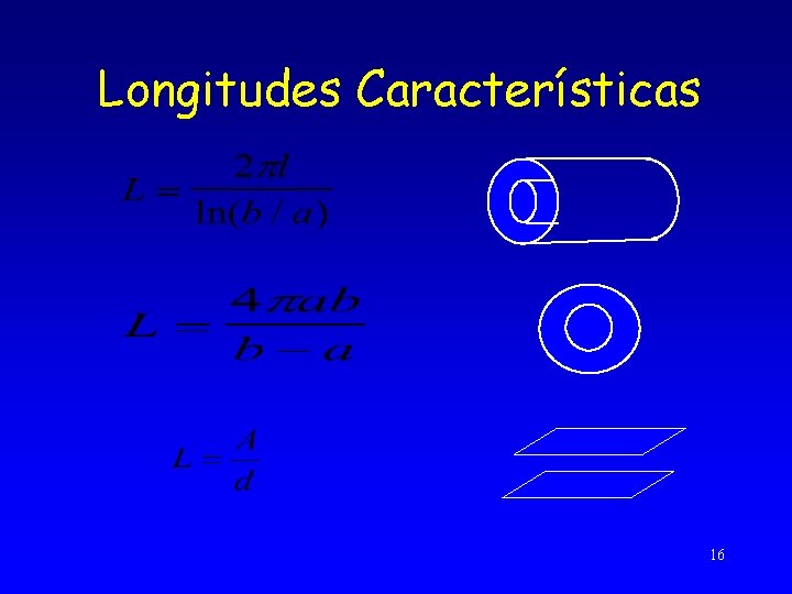 Longitudes Características 16 