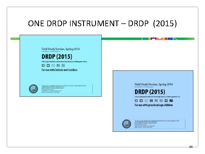 ONE DRDP INSTRUMENT – DRDP (2015) 48 
