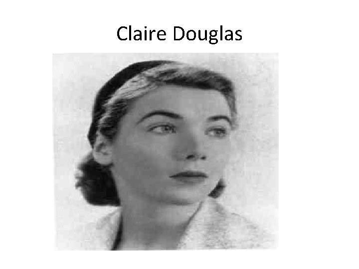 Claire Douglas 