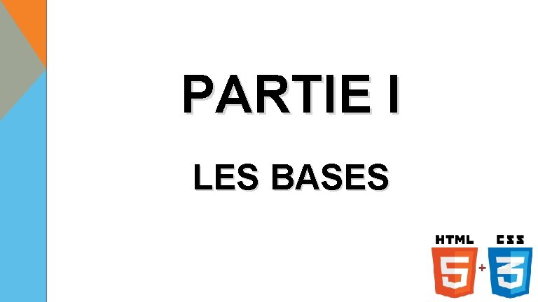 PARTIE I LES BASES 