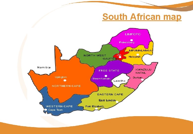 South African map 