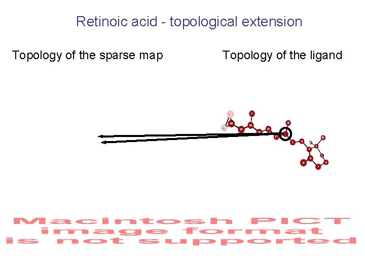 Retinoic acid - topological extension Topology of the sparse map Topology of the ligand