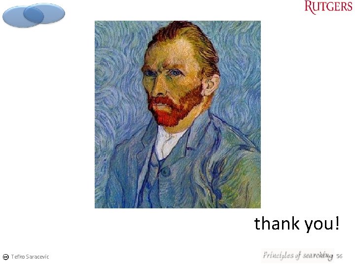 thank you! Tefko Saracevic 56 