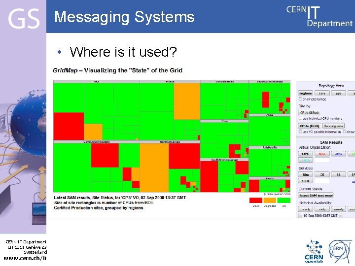 Messaging Systems • Where is it used? – MSG! Messaging System for the Grid;