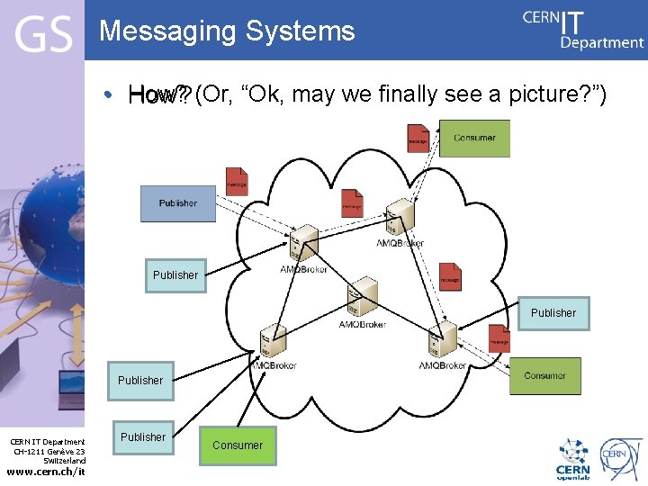 Messaging Systems How? (Or, “Ok, may we finally see a picture? ”) • How?
