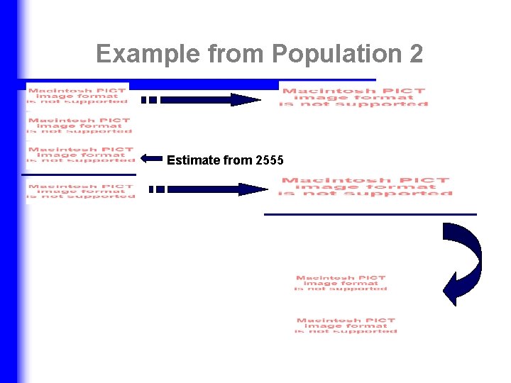 Example from Population 2 Estimate from 2555 