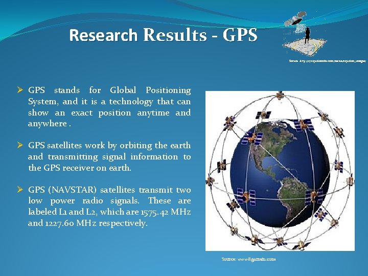 Research Results - GPS Soruce: http: //i 3. squidoocdn. com/resize/squidoo_images/ Ø GPS stands for