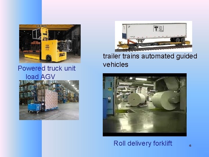 Powered truck unit load AGV trailer trains automated guided vehicles Roll delivery forklift 18