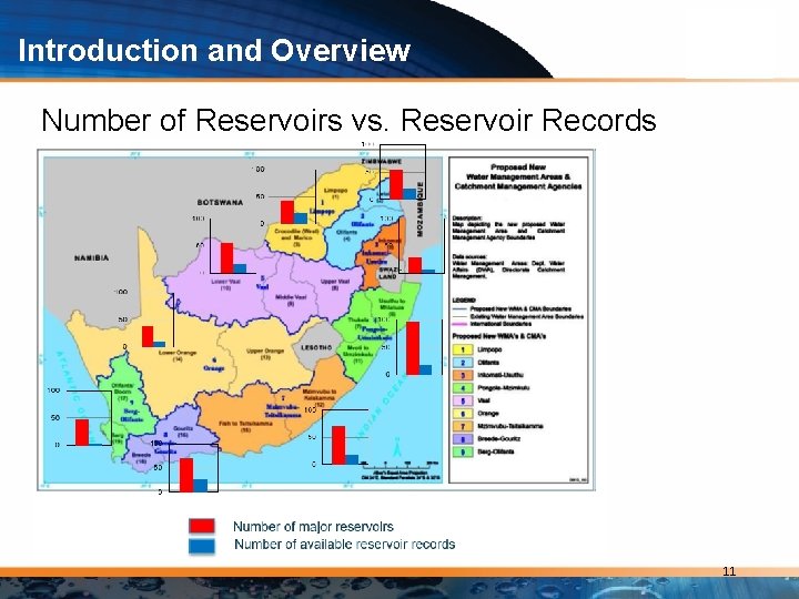 Introduction and Overview Number of Reservoirs vs. Reservoir Records 11 