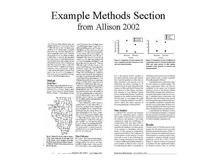 Example Methods Section from Allison 2002 