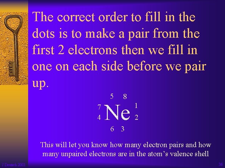 The correct order to fill in the dots is to make a pair from