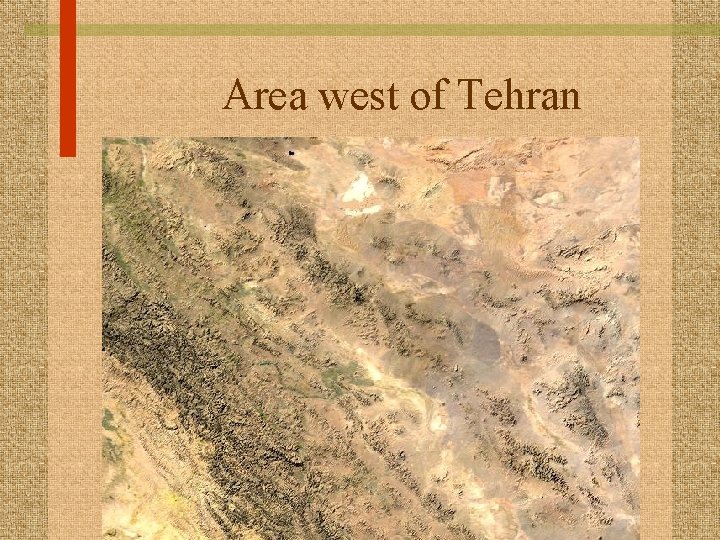 Area west of Tehran 