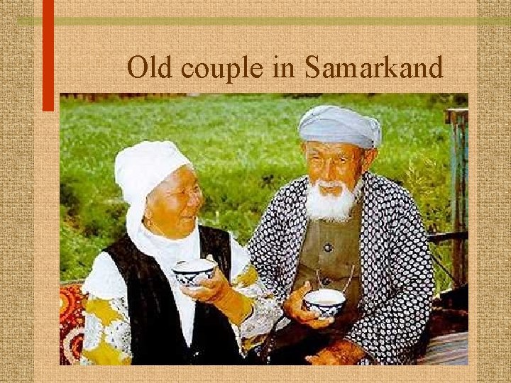 Old couple in Samarkand 