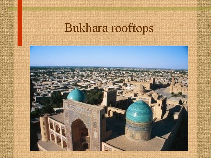 Bukhara rooftops 