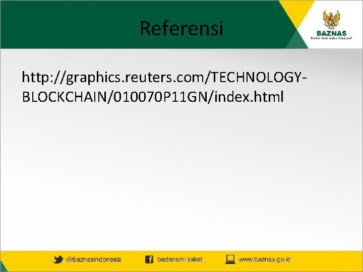 Referensi http: //graphics. reuters. com/TECHNOLOGYBLOCKCHAIN/010070 P 11 GN/index. html 