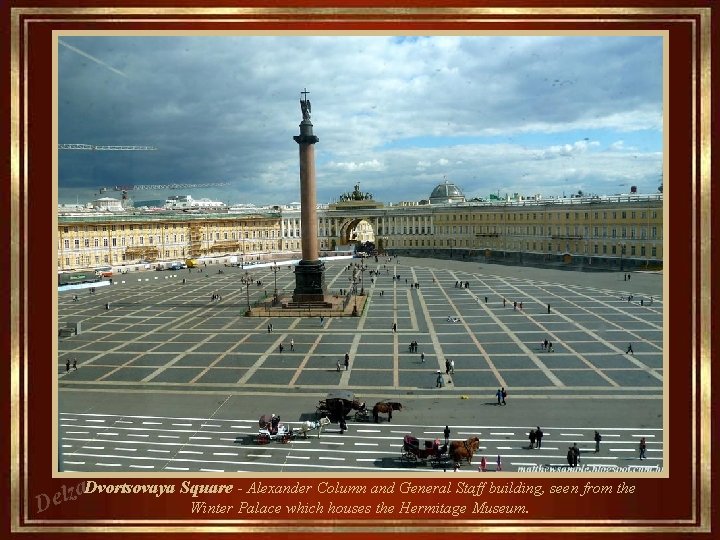 za. Dvortsovaya Square - Alexander Column and General Staff building, seen from the l