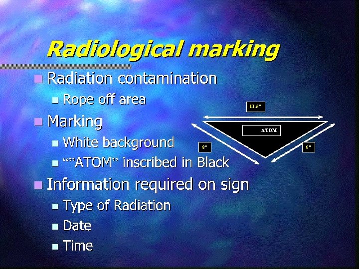 11. 5” ATOM 8” 8” 
