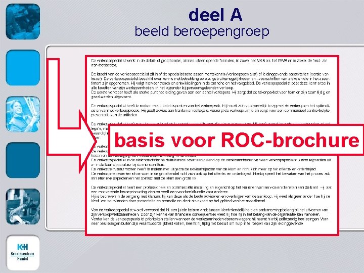 deel A beeld beroepengroep basis voor ROC-brochure 