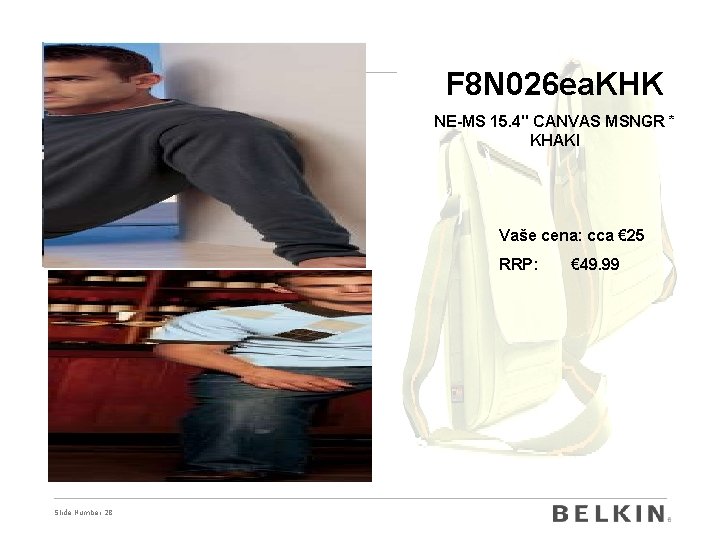 F 8 N 026 ea. KHK NE-MS 15. 4" CANVAS MSNGR * KHAKI Vaše