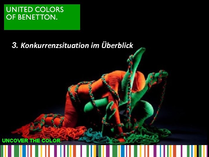 3. Konkurrenzsituation im Überblick UNCOVER THE COLOR. 