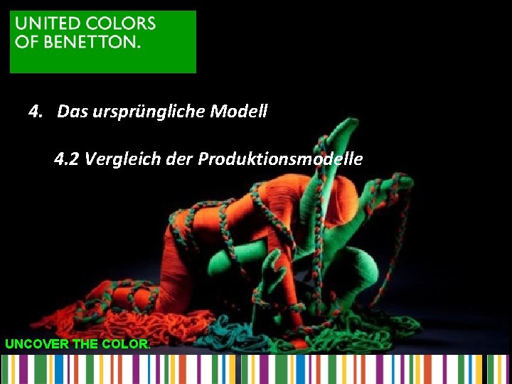 4. Das ursprüngliche Modell 4. 2 Vergleich der Produktionsmodelle UNCOVER THE COLOR. 