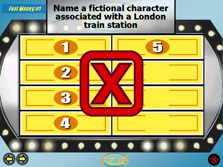 Fast Money #1 Name a fictional character associated with a London train station Harry