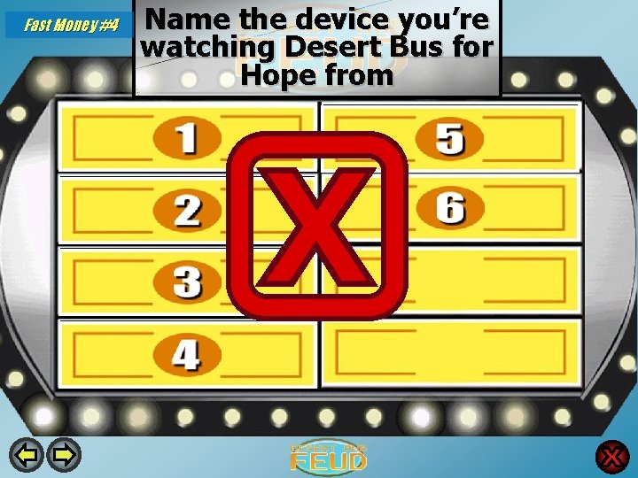 Fast Money #4 Name the device you’re watching Desert Bus for Hope from PC/laptop Fast Money #4 Name the device you’re watching Desert Bus for Hope from PC/laptop