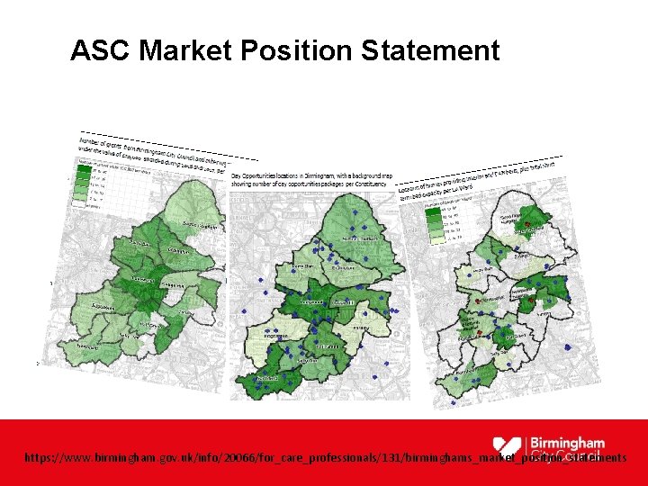 ASC Market Position Statement https: //www. birmingham. gov. uk/info/20066/for_care_professionals/131/birminghams_market_position_statements 