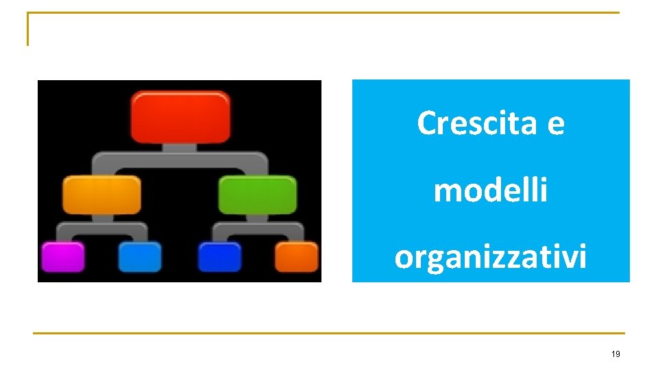 Crescita e modelli organizzativi 19 