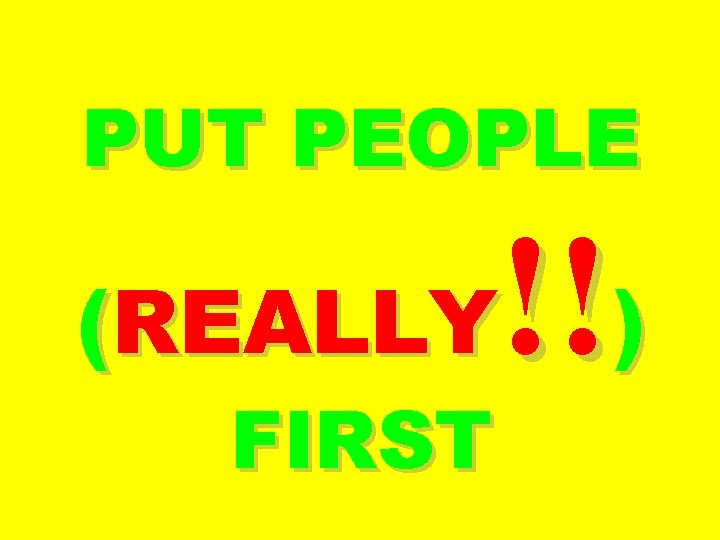 PUT PEOPLE !!) (REALLY FIRST 