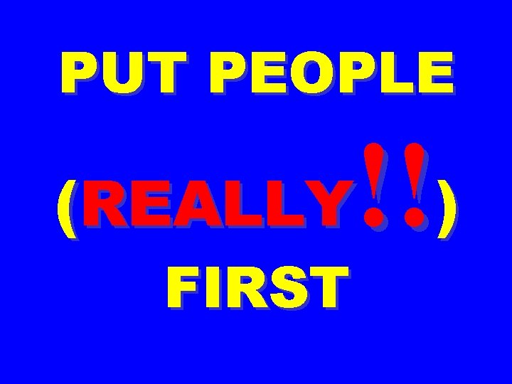 PUT PEOPLE !!) (REALLY FIRST 