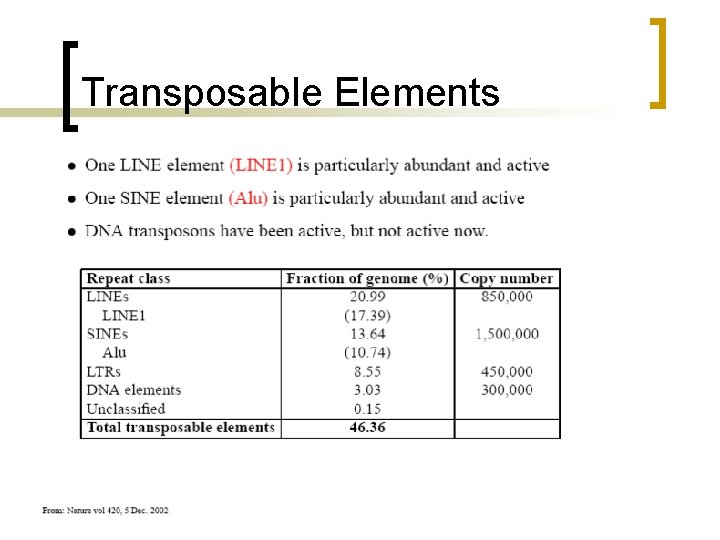 Transposable Elements 