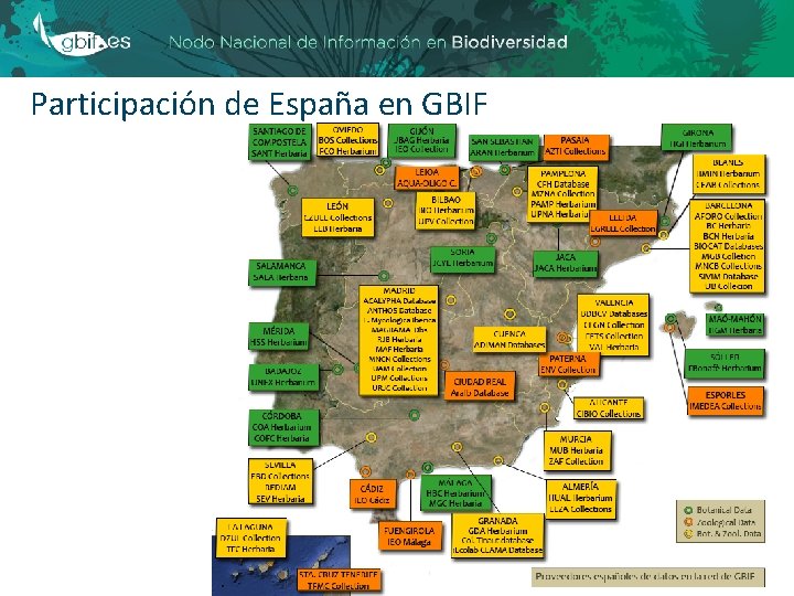 Participación de España en GBIF 18 