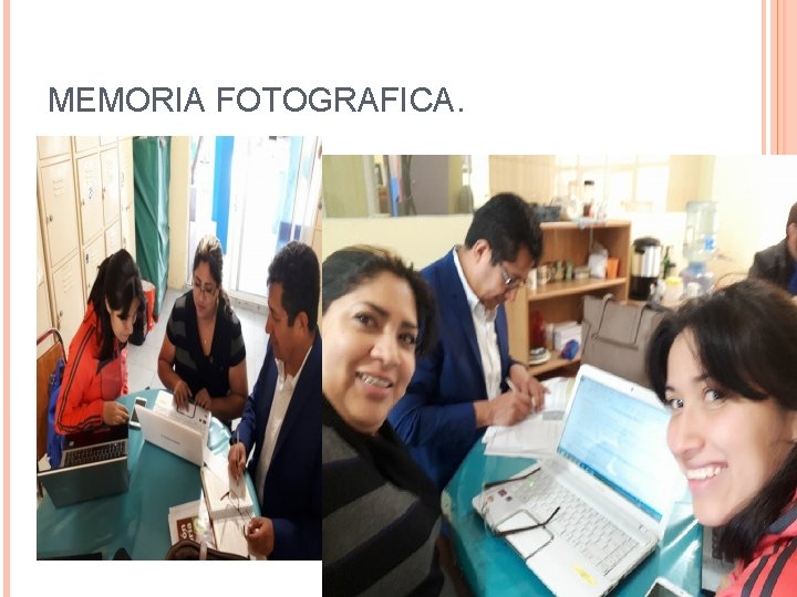 MEMORIA FOTOGRAFICA. 
