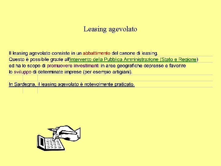 Leasing agevolato 