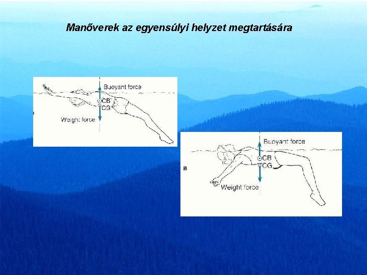 Manőverek az egyensúlyi helyzet megtartására 