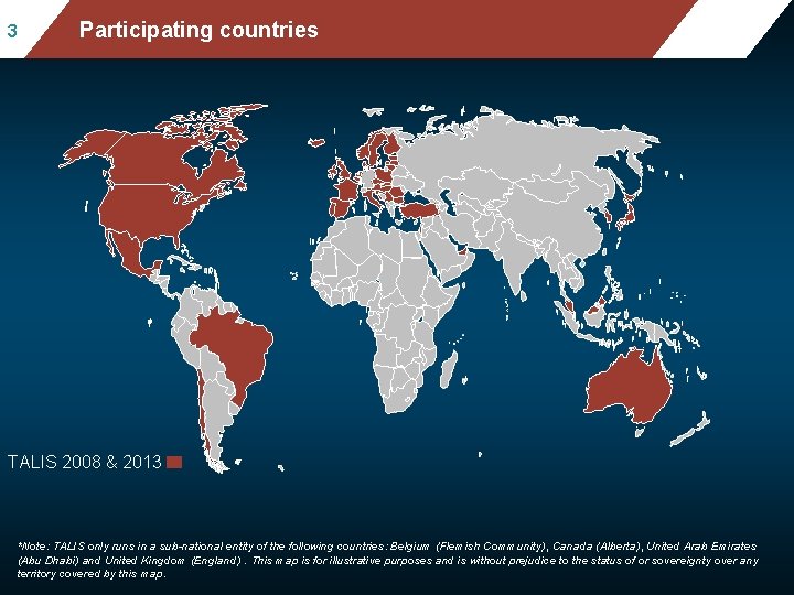 3 Mean mathematics performance, by school location, after Participating countries accounting for socio-economic status