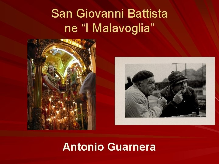 San Giovanni Battista ne “I Malavoglia” Antonio Guarnera 