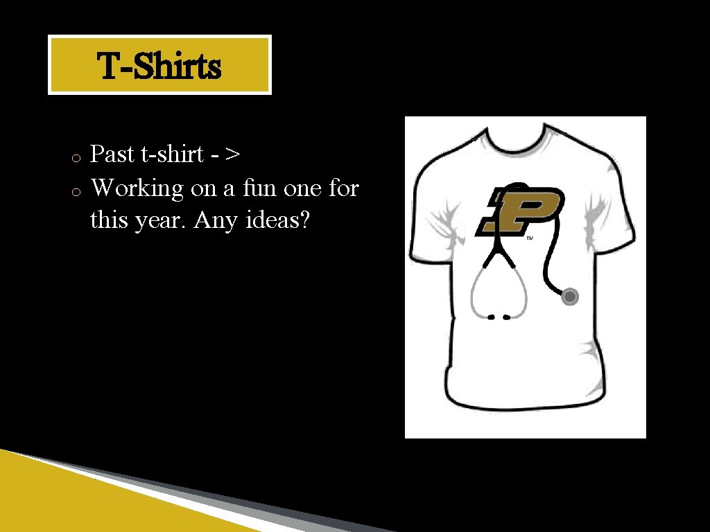 T-Shirts o o Past t-shirt - > Working on a fun one for this