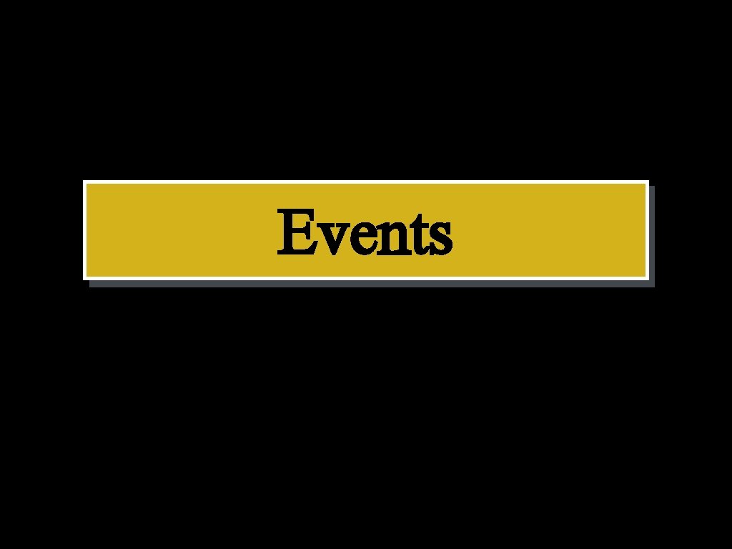 Events 