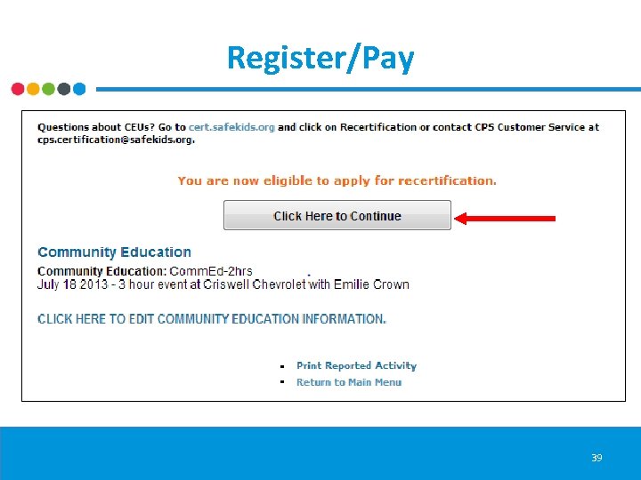 Register/Pay 39 