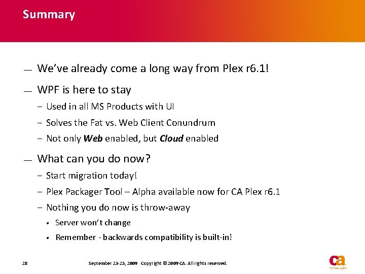 Summary — We’ve already come a long way from Plex r 6. 1! — Summary — We’ve already come a long way from Plex r 6. 1! —