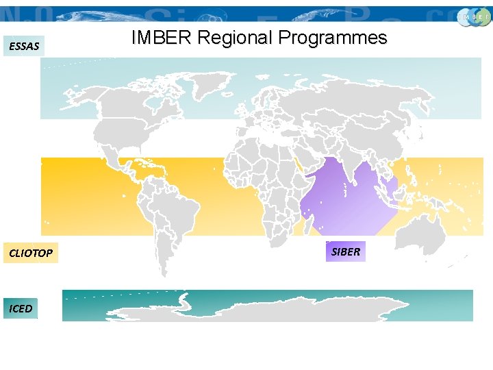 Synthesis along Regional Programs ESSAS CLIOTOP ICED IMBER Regional Programmes SIBER 